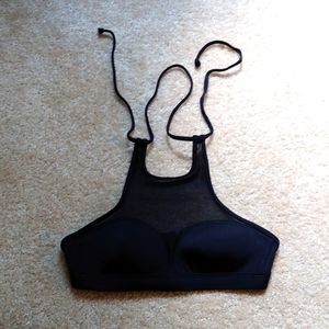 Pink by Victoria's Secret Mesh Halter Bikini Top Size XS